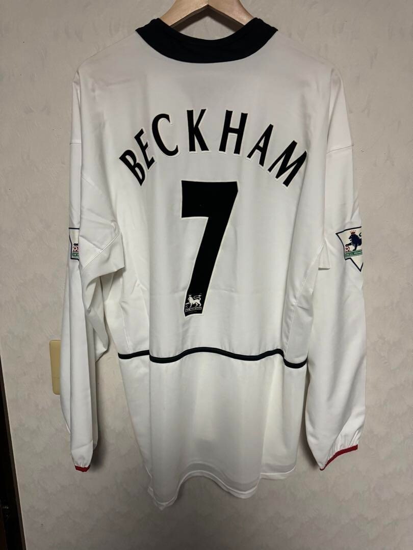 MINT DAVID BECKHAM #7 XL Manchester United 2002 2003 Away Jersey