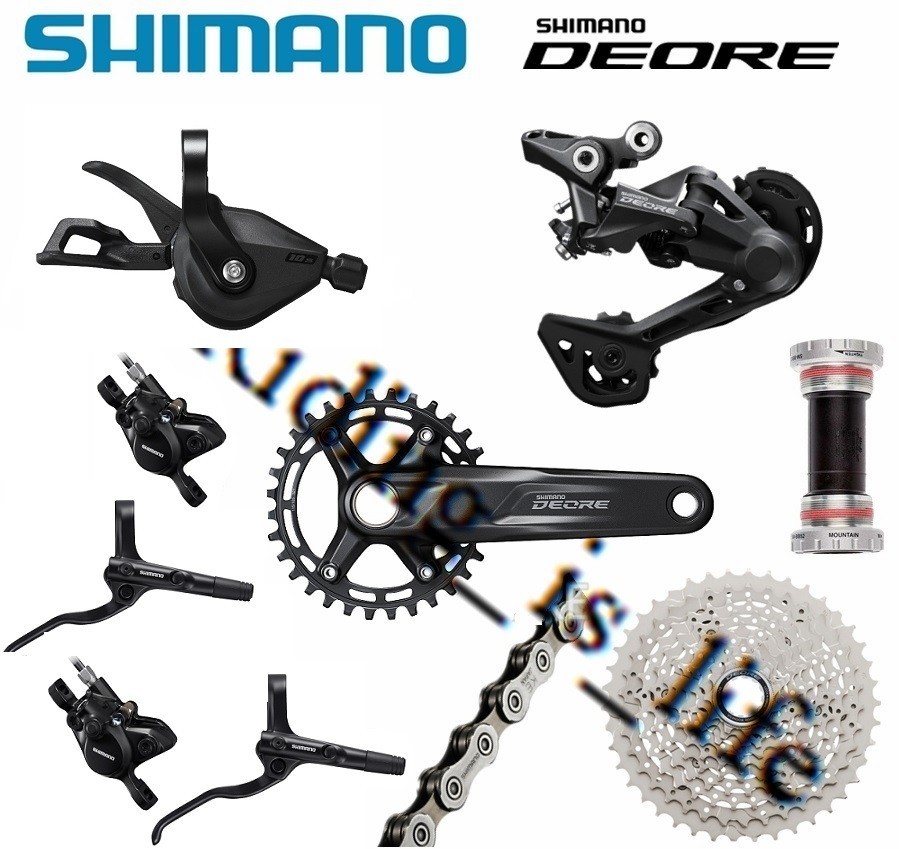 SHIMANO Deore 1X10 10Speed MTB Groupset M5100 Crank&M4100 Kits