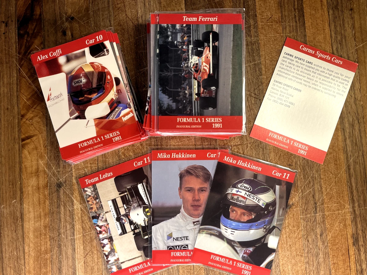 Formula 1 Auto Racing 1991 Season Sports Trading Cards