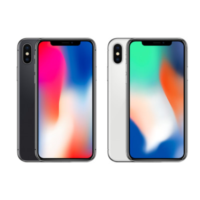 Apple iPhone X 64GB/256GB Unlocked - Space Gray/Silver, Free