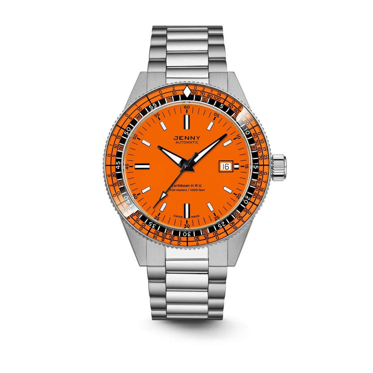 Jenny JE122001001 Men's Caribbean H.R.V. Orange Swiss Automatic
