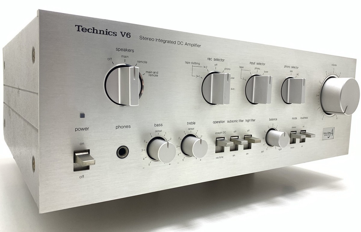 TECHNICS SU-V6 Stereo Integrated Amplifier 70+70WRMS Vintage 1980