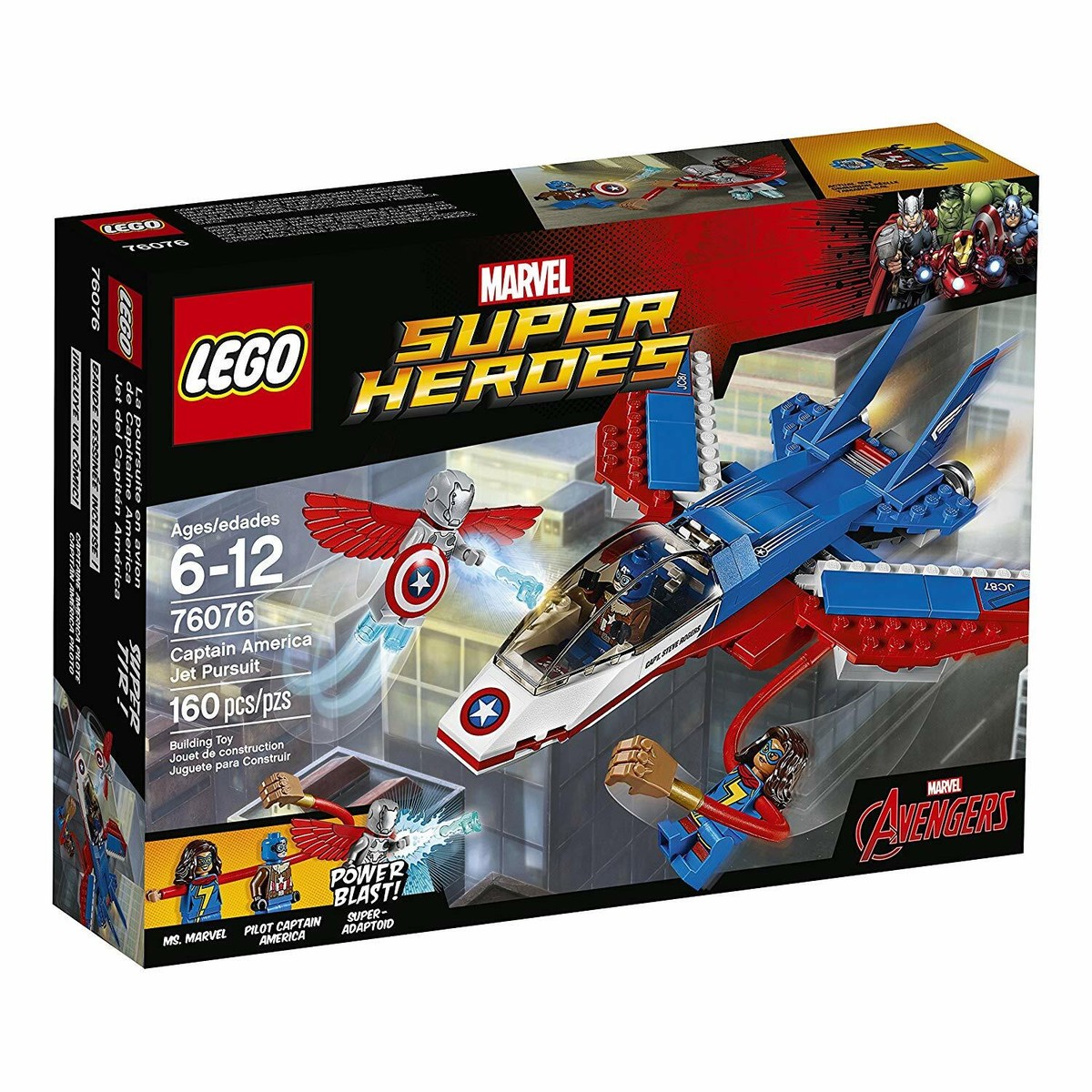 LEGO Super Heroes Captain America Jet Pursuit 76076 Building Kit