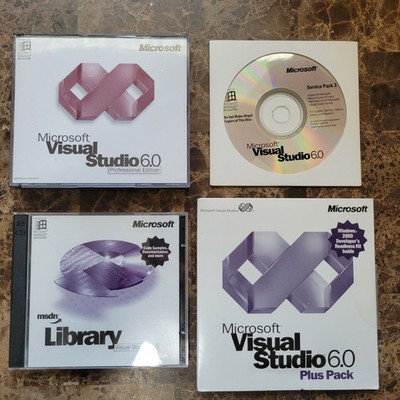 Microsoft Visual Studio 6.0 6 Professional 659-00391 RETAIL Box | eBay
