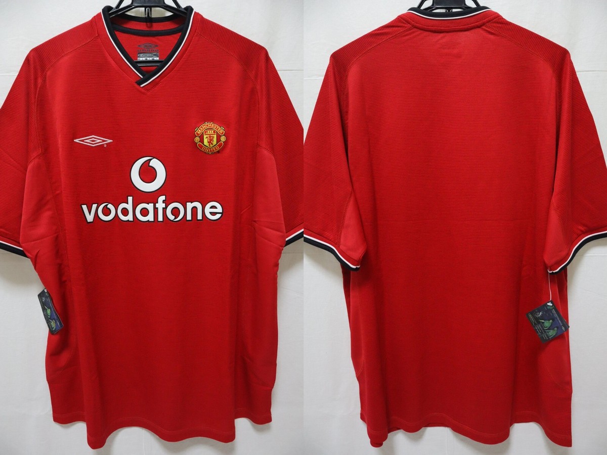 2000-2001-2002 Manchester United Manutd Jersey Shirt Home Vodafone