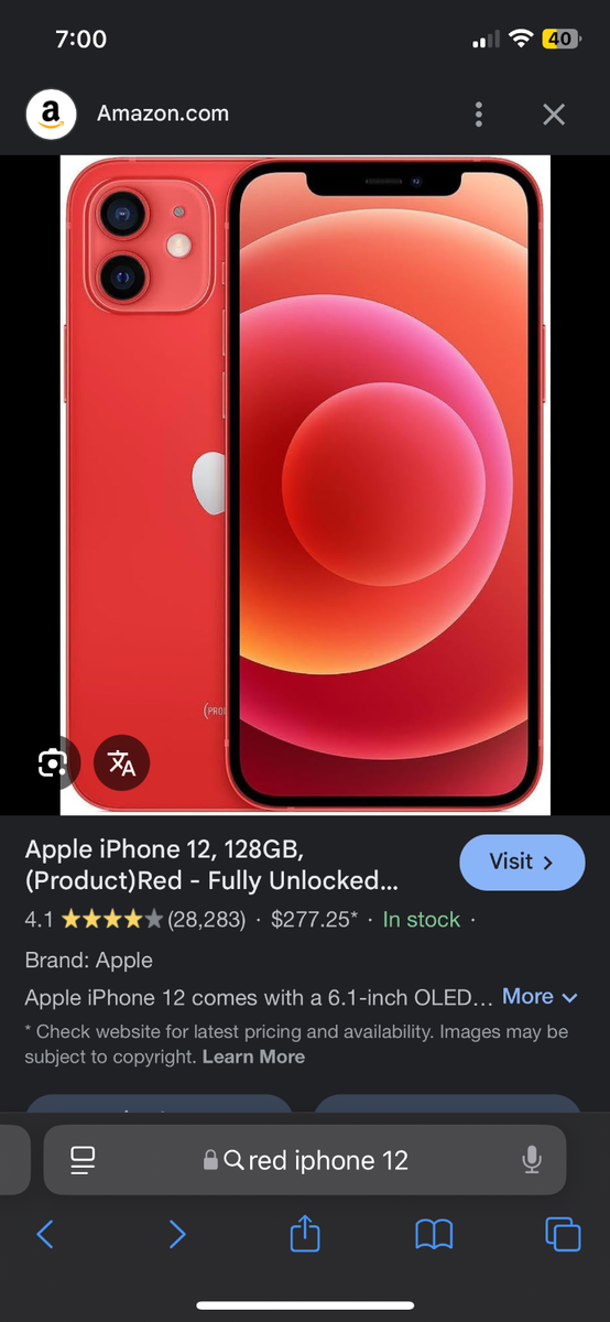 Apple iPhone 12 - 64 GB - Red (Straight Talk) | eBay