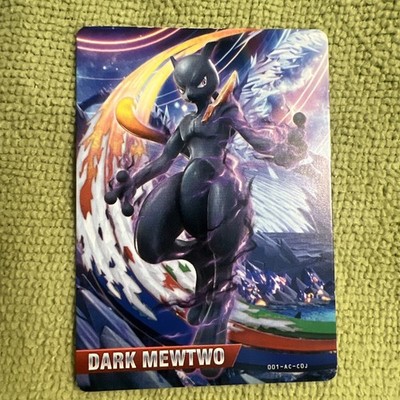 SHADOW MEWTWO DARK MEWTWO Pokemon Pokken Japanese Amiibo Card From
