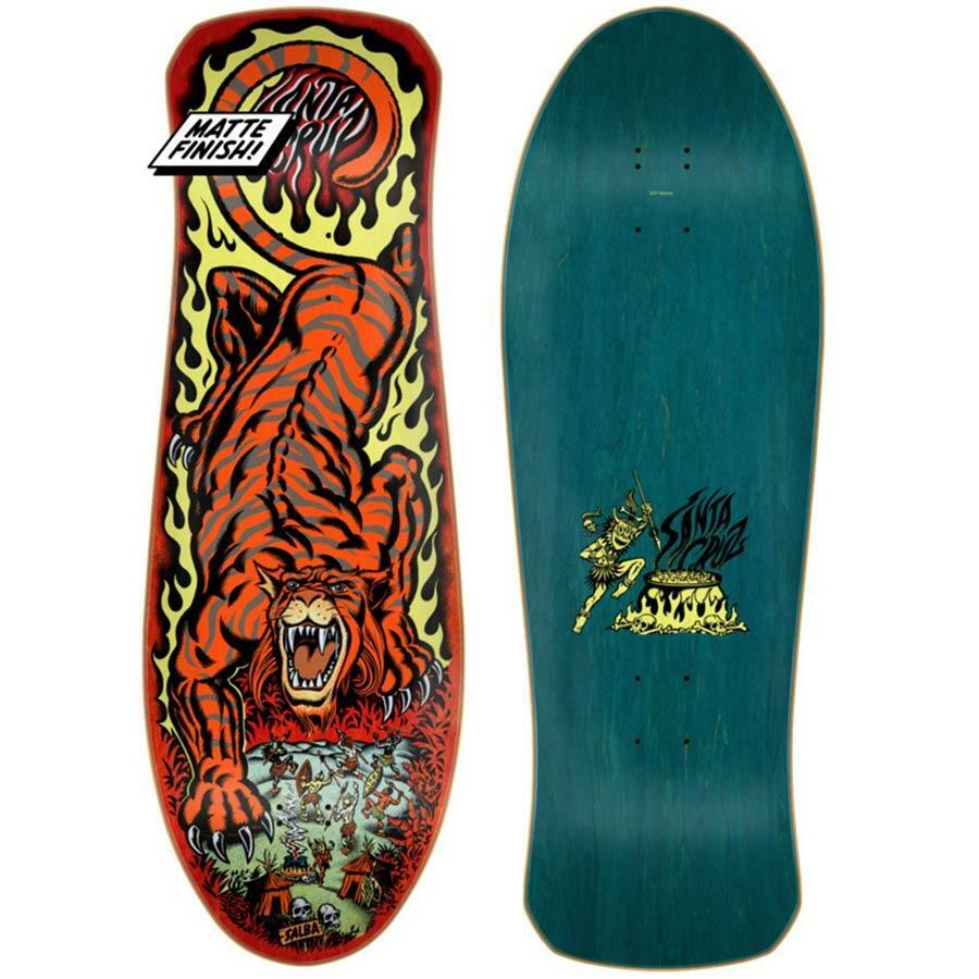 Santa Cruz Salba Tiger Skateboard Deck 2021 Old School Vintage