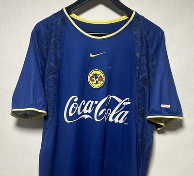 Nike Club America 2002 2003 Cuauhtémoc Blanco 10 Away Blue Jersey