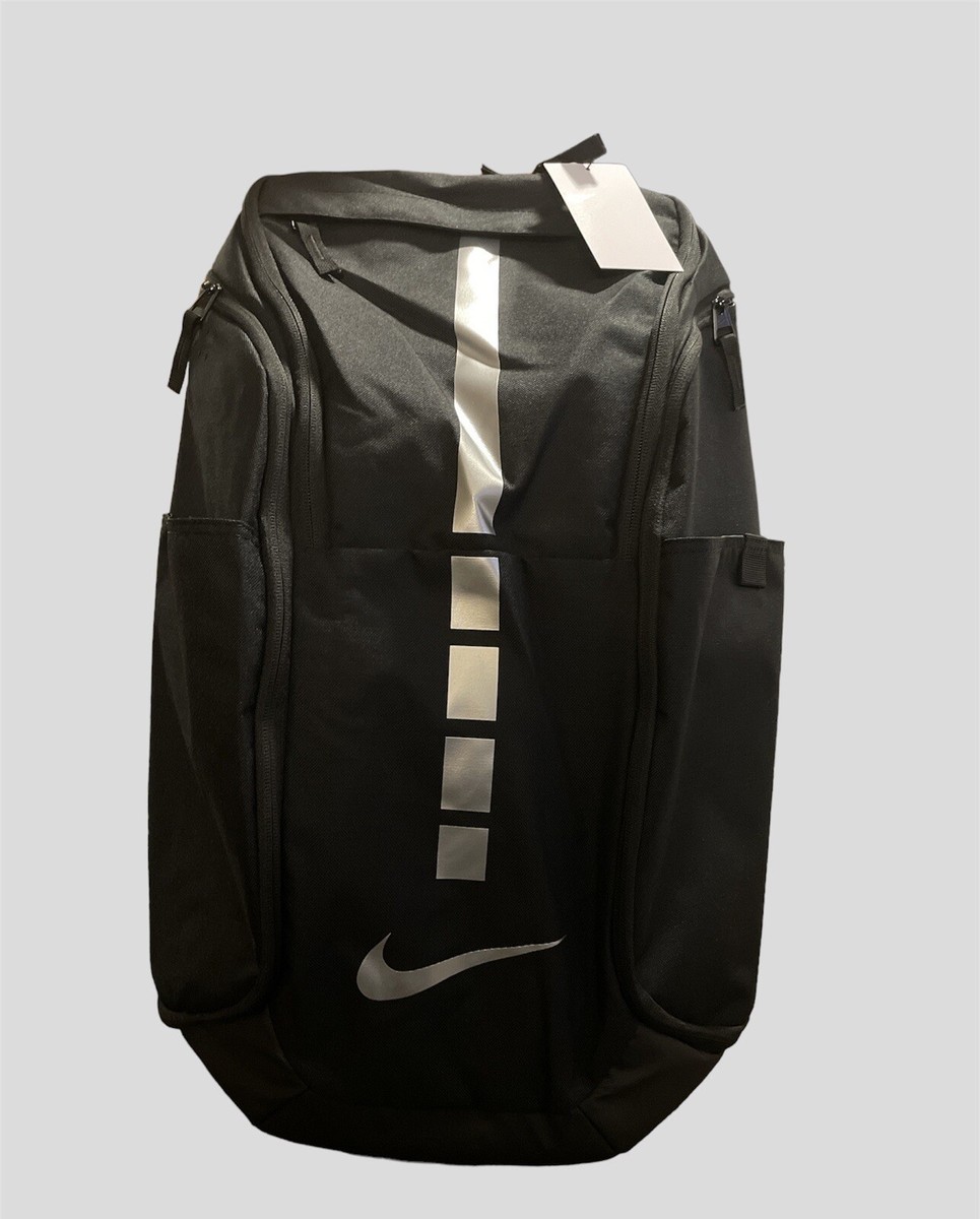 Nike Hoops Elite Pro Backpack Black Metallic Silver Grey BA5554