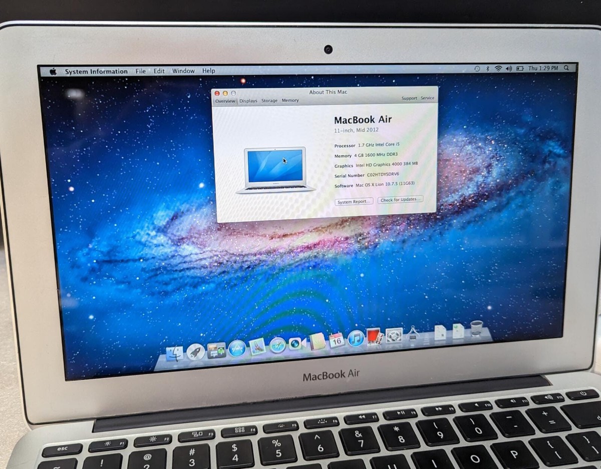 MacBook Air 11.6inch, Mid 2012 1.7GHz Intel Core i5 - 4GB 64GB | eBay