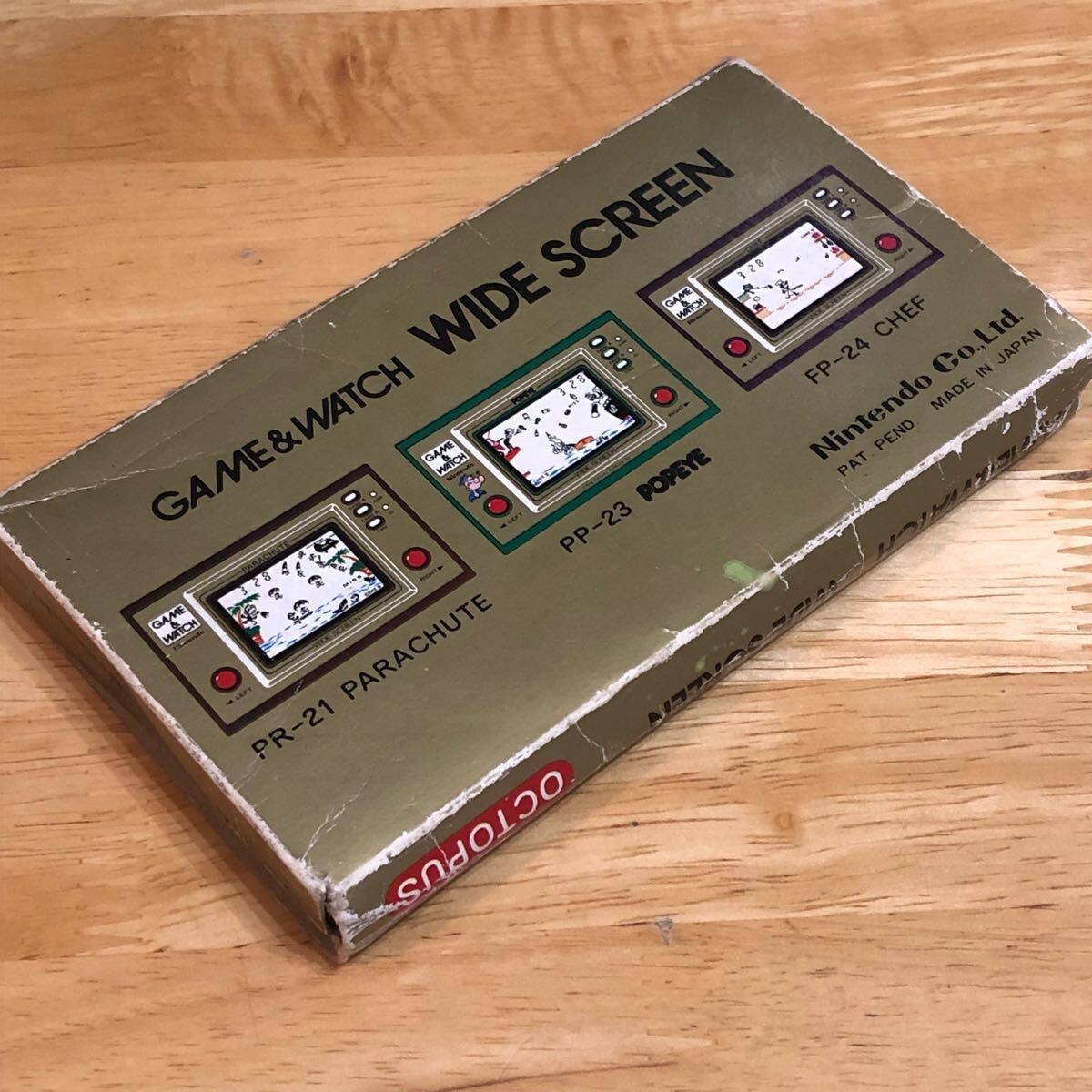 Nintendo OCTOPUS Game Watch OC-22 Wide Screen vintage Games 1981