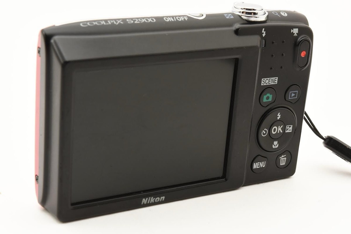 Nikon COOLPIX S2900 Digital Camera W. 5x Zoom Lens Red | eBay