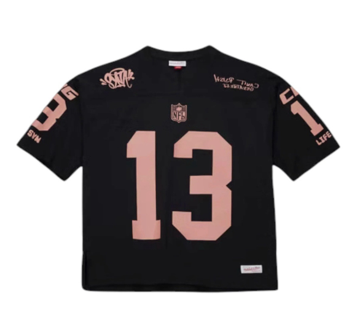 Syna World x Mitchell & Ness NFL CRG Jersey Rose Gold Black Sz L