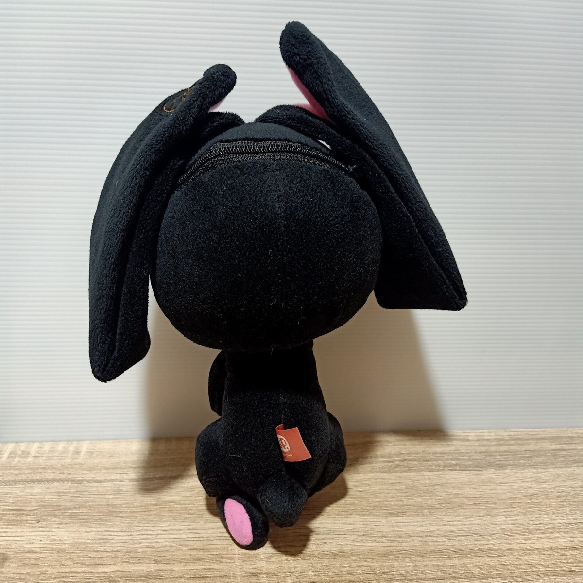 CHAX Gloomy Rabbit Bunny Plush Bag Pouch Zipper Black Taito 9