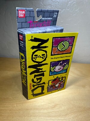 1997 Bandai Digimon Digital Monster Yellow Tamagotchi #1850