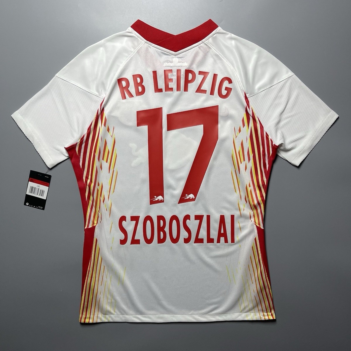 RB LEIPZIG NIKE 2020/2021 SOCCER HOME JERSEY #17 SZOBOSZLAI SIZE