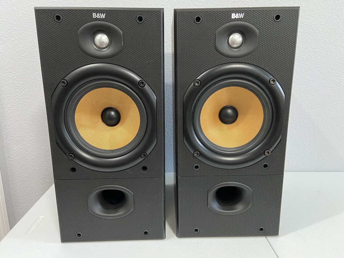 B&W Bowers & Wilkins DM602 Bookshelf Speakers | Black | Wired