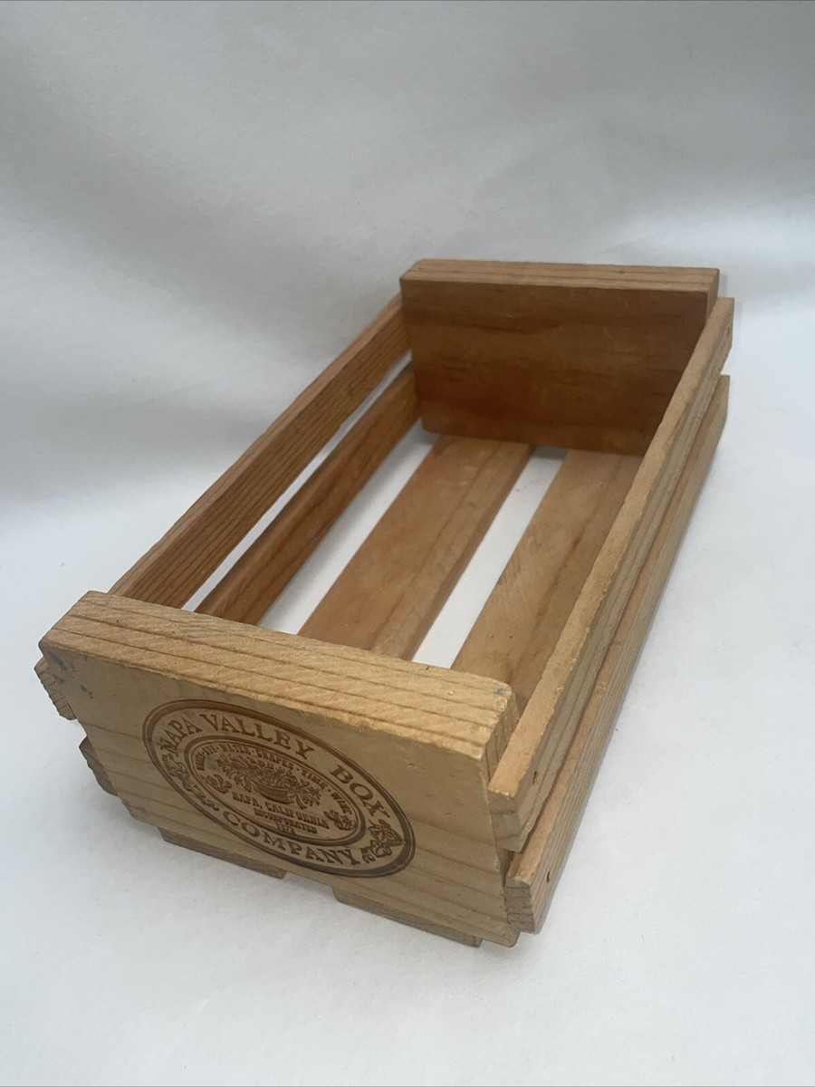 Napa Valley Wine Box Small Wood Crate 8.5 x 5in | eBay