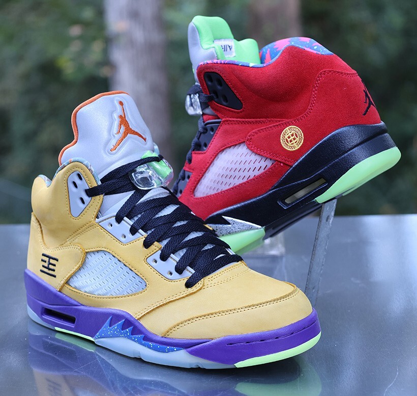 Nike Air Jordan 5 Retro SE What The Men's Size 7.5 Multicolor