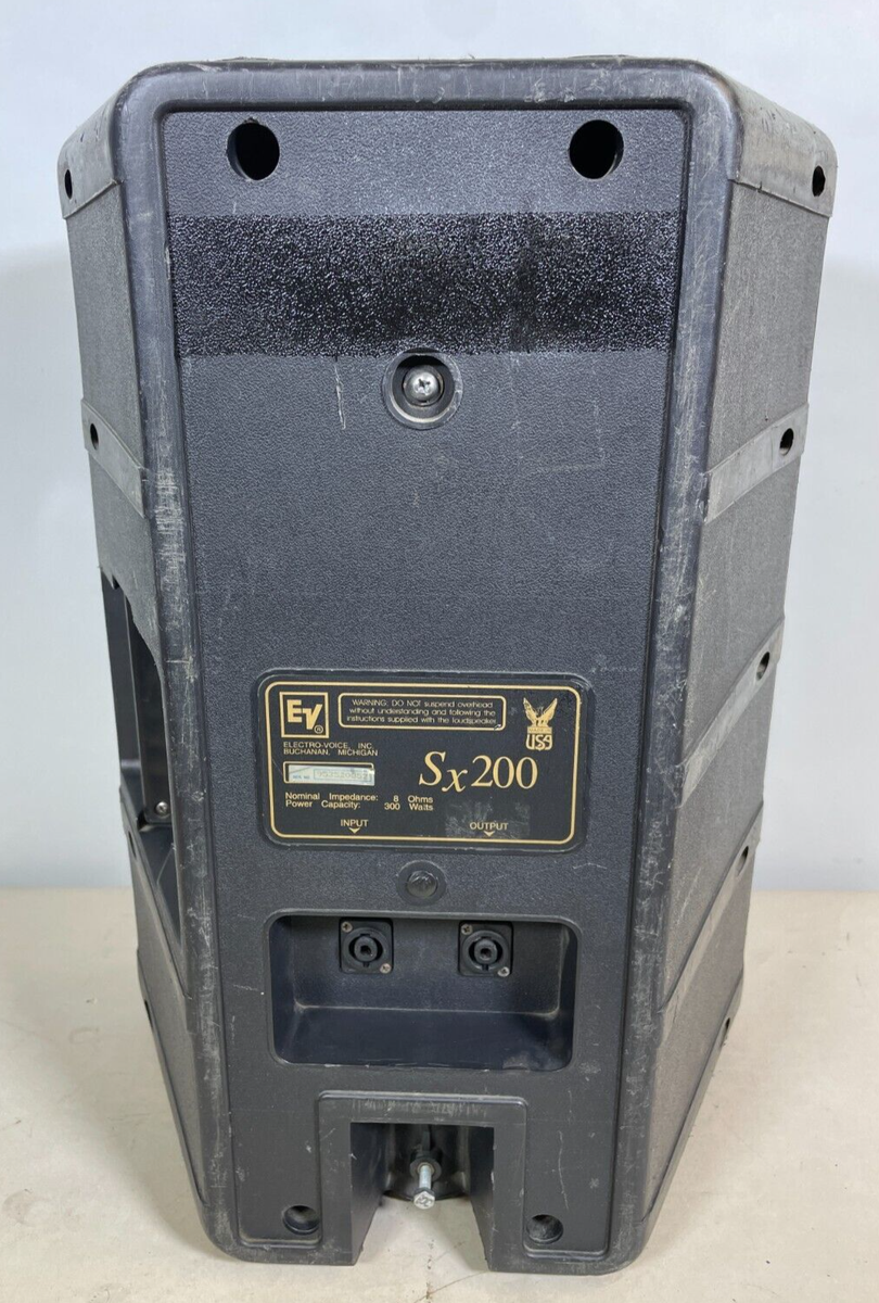 Black Electro Voice EV Sx200 2-Way Full Range Loudspeaker Loud