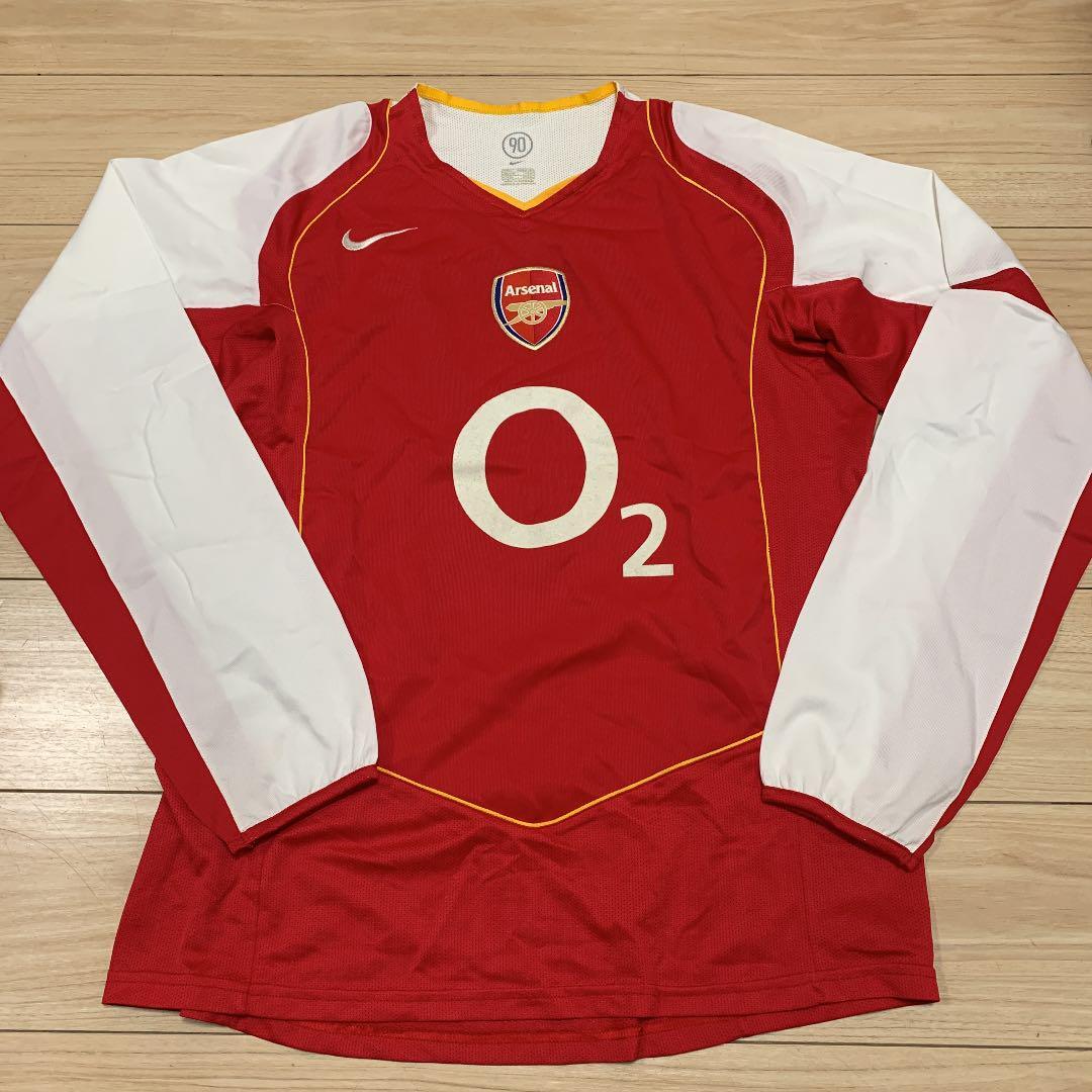 Vintage Arsenal 04/05 Home Size L Nike Long Sleeve Jersey Original