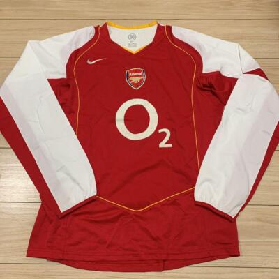 Vintage Arsenal 04/05 Home Size L Nike Long Sleeve Jersey Original