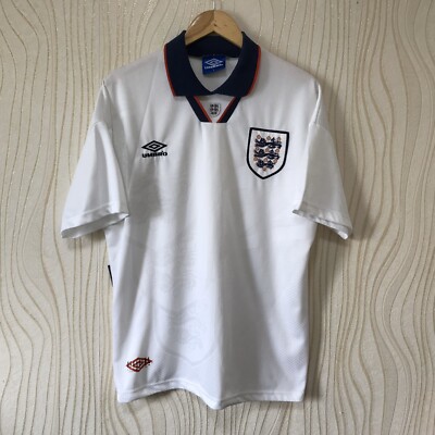 ENGLAND 1993 1995 HOME FOOTBALL SHIRT SOCCER JERSEY UMBRO VINTAGE