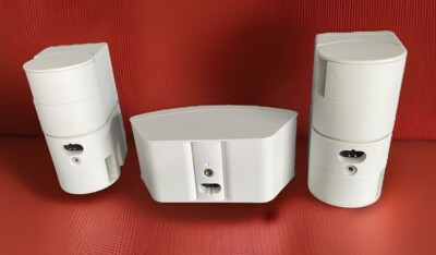 3 Bose Jewel Cube Speakers Only White With Horizontal 100% Working