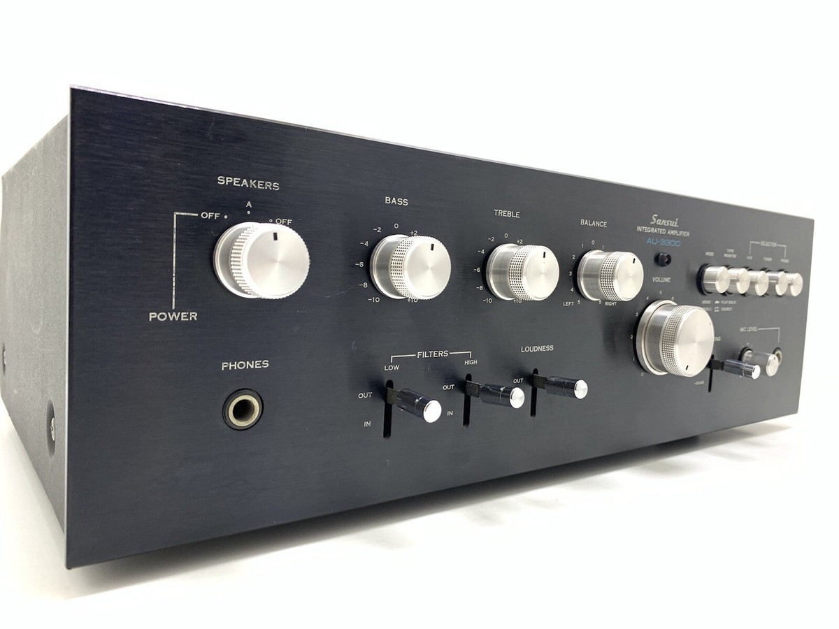SANSUI AU-3300 Integrated Stereo Amplifier 2x38 WRMS Vintage 1975