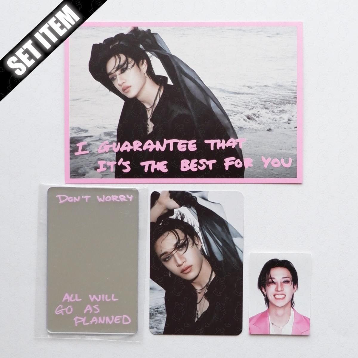 BANG CHAN Stray kids SKZ IT TAPE DO IT Mirror with Photocard ID