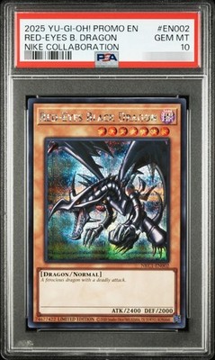 PSA 10 RED EYES BLACK DRAGON NIKE WORLDS PROMO NKC1-EN002 YUGIOH