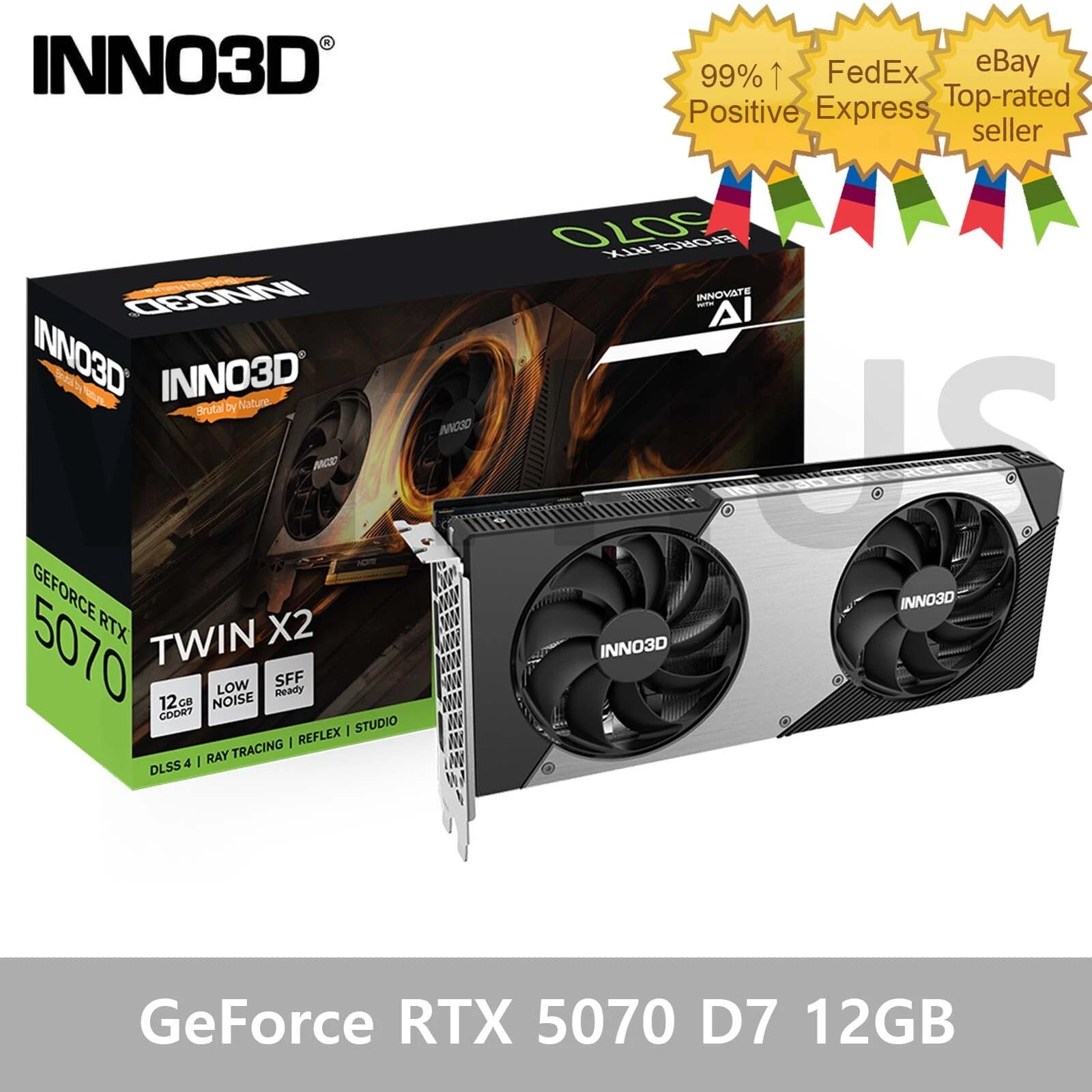 INNO3D GeForce RTX 5070 D7 12GB TWIN X2 Gaming Graphics Card_ | eBay