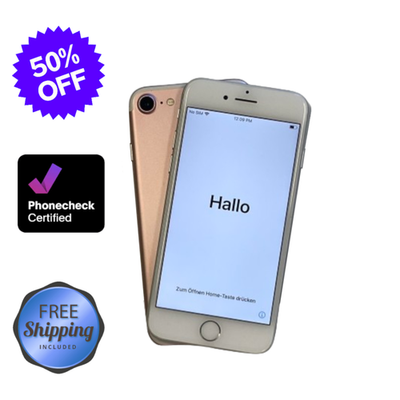 Apple iPhone 7 -32GB 128GB- Jet Black Gold Unlocked Verizon T