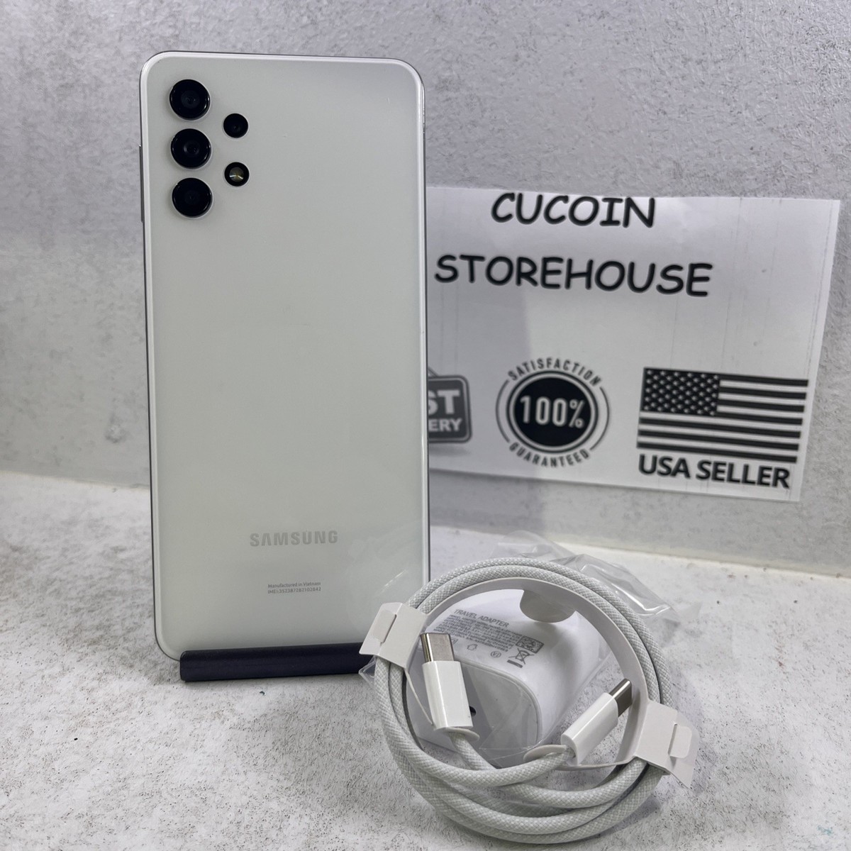 Samsung Galaxy A32 5G 64GB SM-A326U Single SIM White Cricket