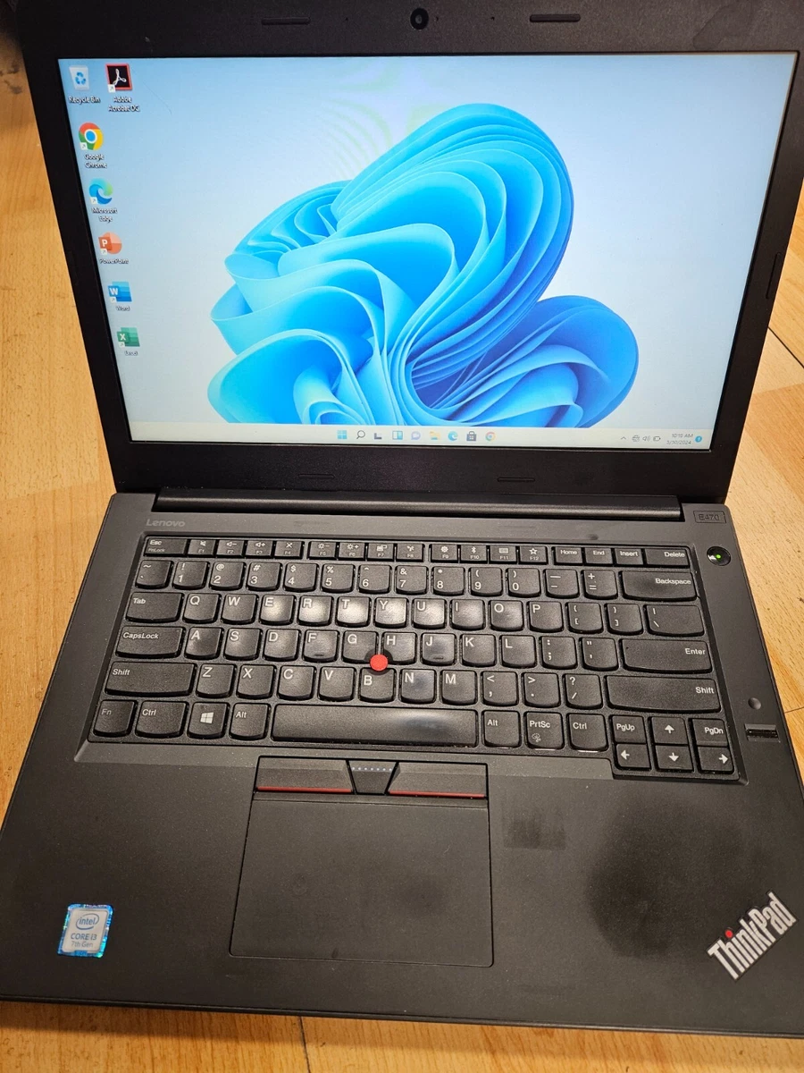Lenovo ThinkPad E470 Laptop PC Computer 14” Core i3 8GB RAM 500GB
