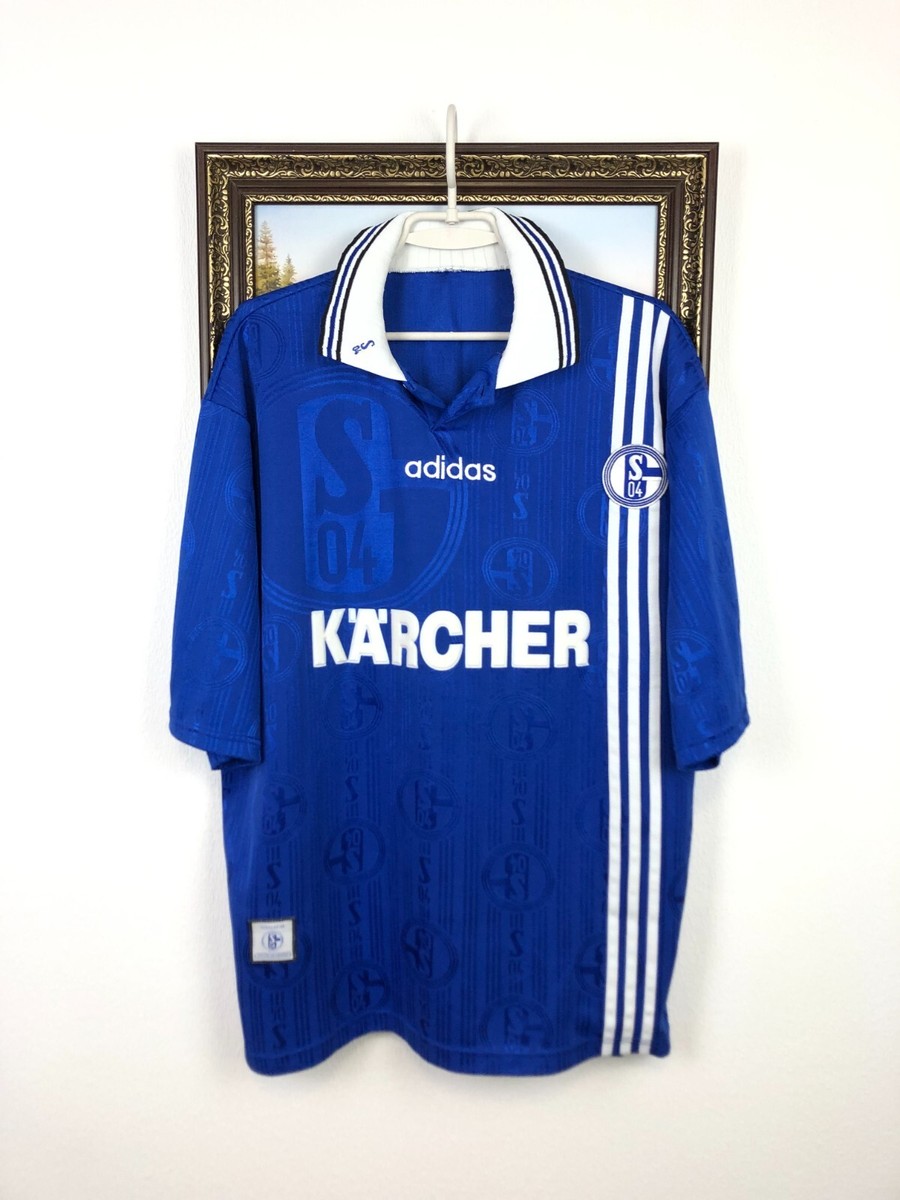 FC Schalke 04 Home football shirt 1997 Soccer Adidas Jersey Mens