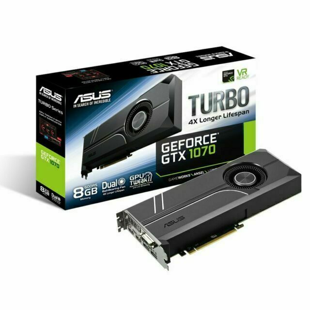 ASUS Turbo GeForce GTX 1070 8GB GDDR5 Graphics Card (TURBO-GTX1070