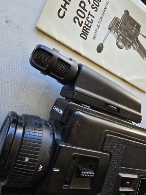Vintage Chinon 20-P XL Black Direct Sound Super 8 Movie Camera
