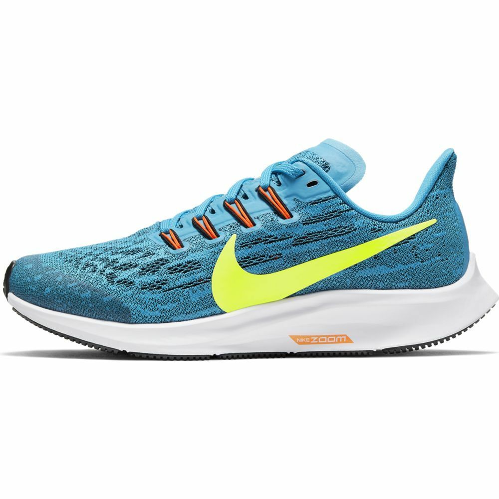 Nike Air Zoom Pegasus 36 GS Laser Blue Volt Green AR4149-476 sz