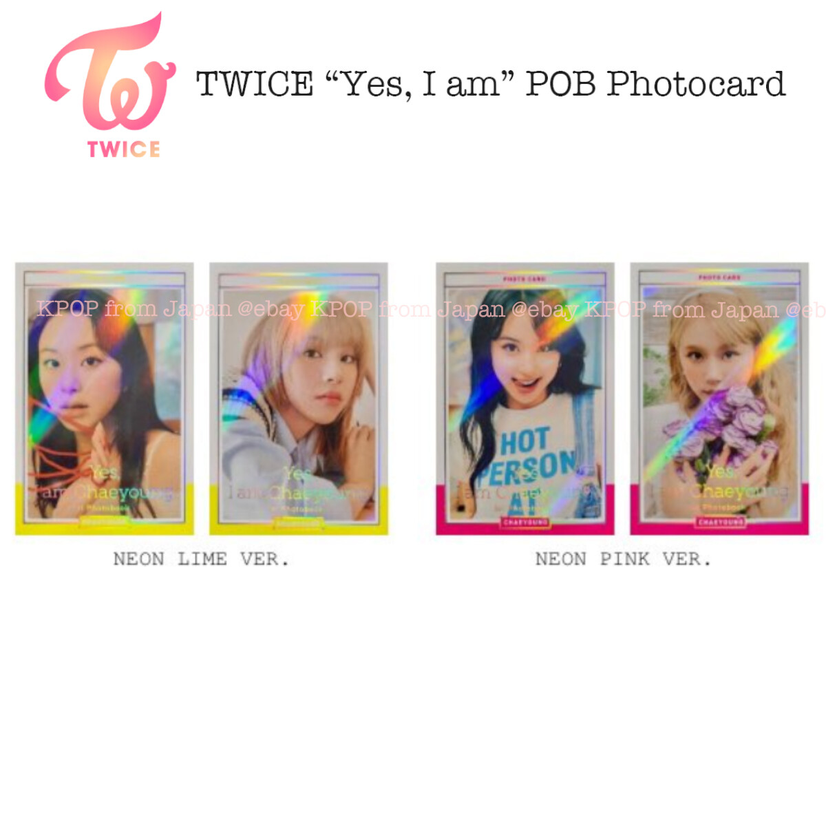 TWICE Yes I am Photocard Mina Sana Dahyun Jihyo Tzuyu Chaeyoung | eBay