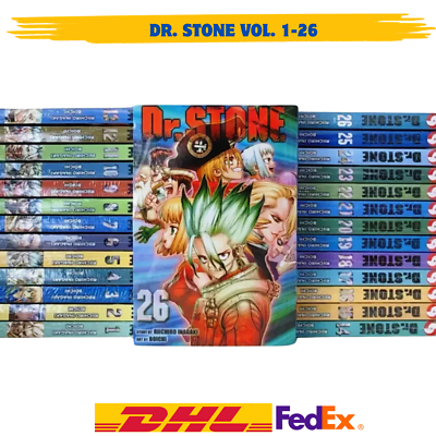 Dr Stone Manga English Volume 1-26 Full Set Comic Books New by