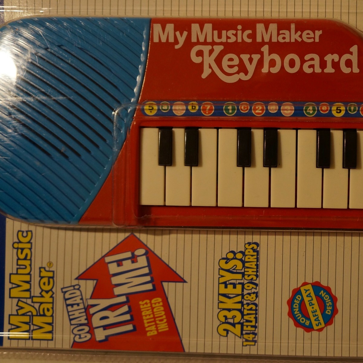 Vtg 96 My Music Maker Keyboard DSi Toys Songbook Piano Model No