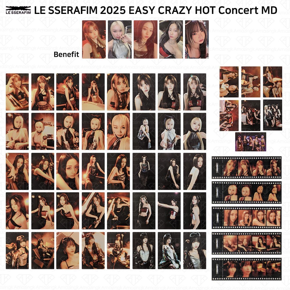 LE SSERAFIM 2025 Easy Crazy Hot Concert MD Benefit Photocard Film