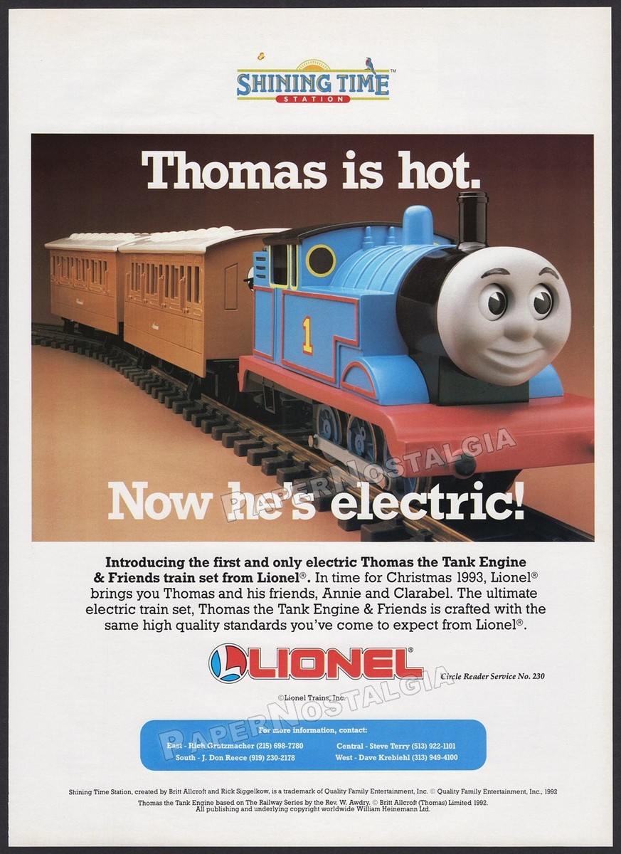 THOMAS THE TANK ENGINE - Original 1993 Trade AD / poster / Lionel