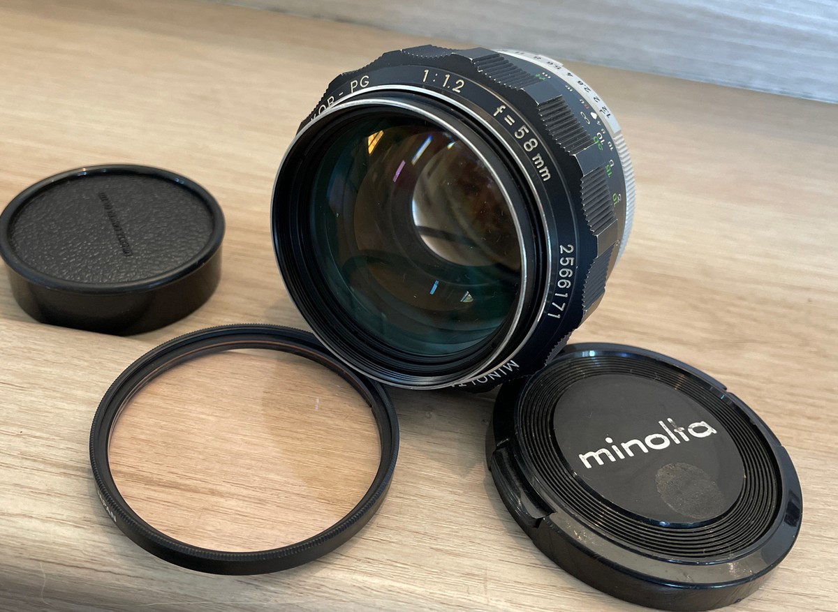 Minolta MC ROKKOR PG 58mm f/1.2 ”Hawk Eye” MF Prime Lens | eBay