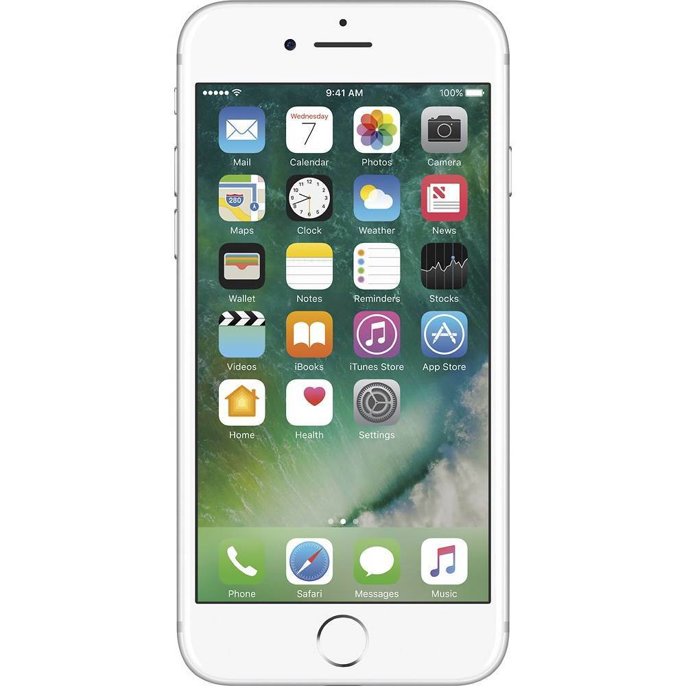 Apple iPhone 7 (GSM Unlocked) Smartphone, 128GB Silver - Model