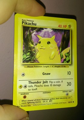 Pikachu Pokemon Card 40 HP Very nice condition! | eBay