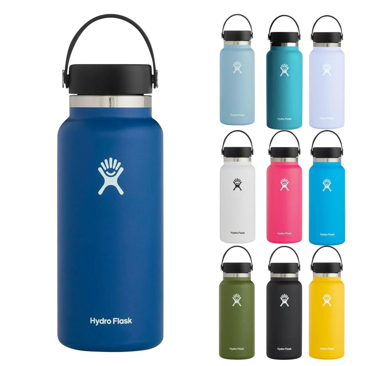 NEW Hydro Flask 32oz Water Bottle Wide Mouth Flex Cap Insulated