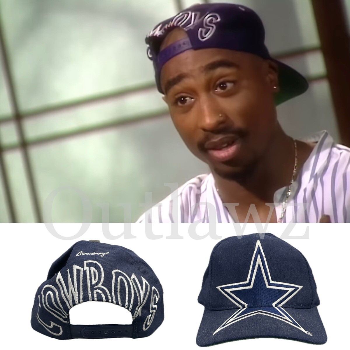 AJD Signature Dallas Cowboys Snapback **Style Worn By 2Pac